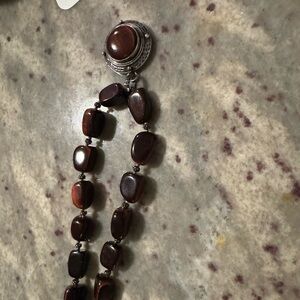Vintage Doug Paulus Mahogany tiger eye necklace